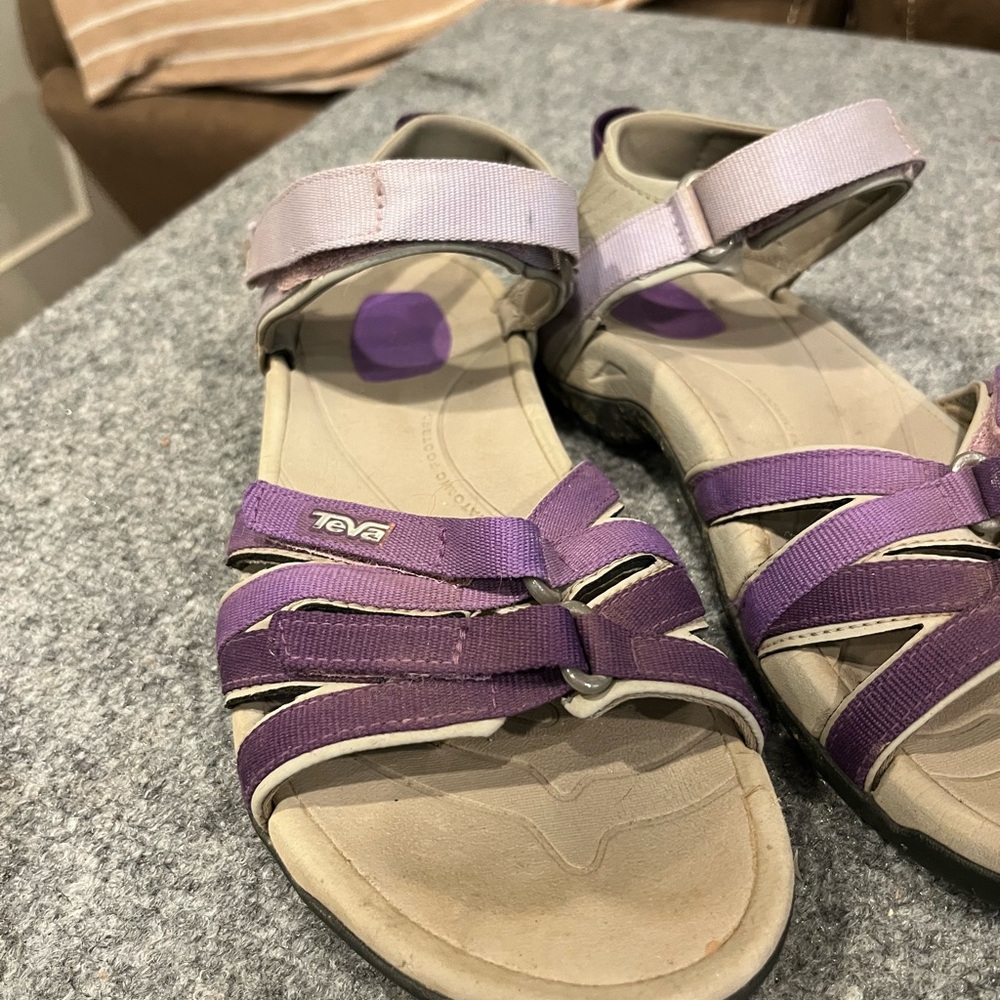 TEVA TIRRA DEEP LAVENDER GRADIENT SANDALS Size 8.5 - Picture 3 of 12